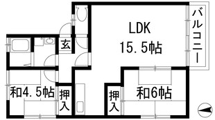 清風ハイツの物件間取画像